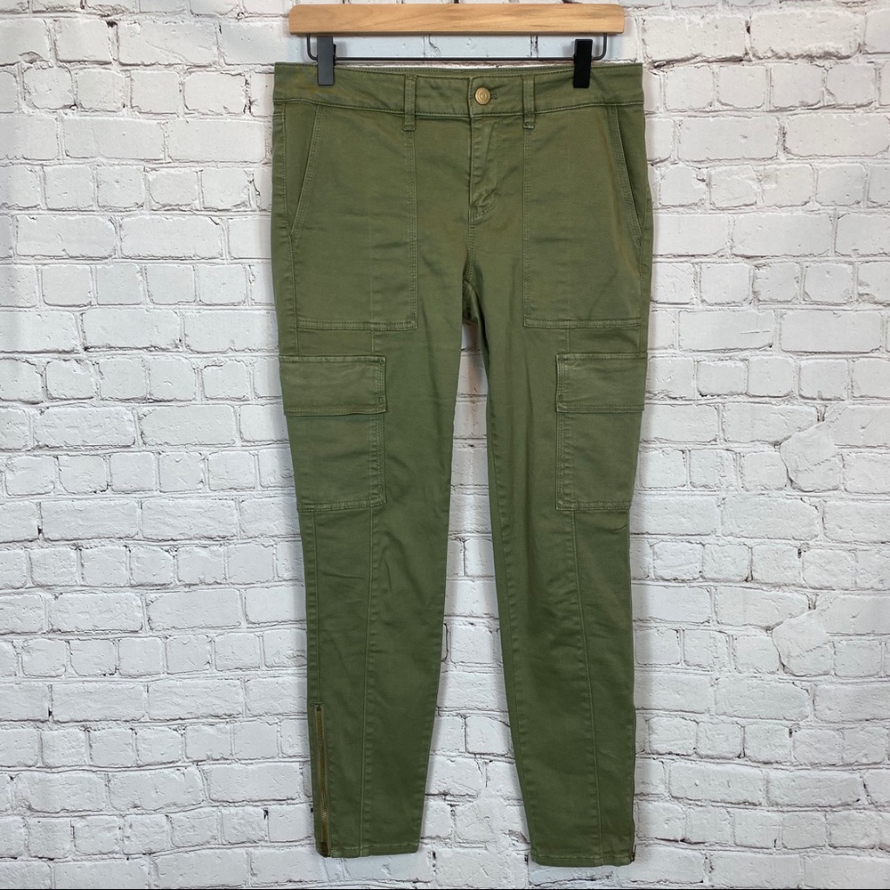 WHBM | The Skimmer Olive Cargo Pants Sz 6